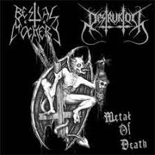 Bestial Mockery/Destruktor Metal of Death Split 10" - Click Image to Close